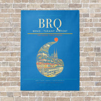 Thumbnail for Brno - Turany Airport BRQ - Canvas No Frame - Turquoise