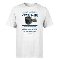 Thumbnail for PW4000-100 design on white single side