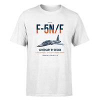 Thumbnail for F-5N F Adversary design on white double-side t-shirt, single-side print