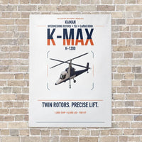 Thumbnail for Kaman K-1200 K-MAX vertical canvas print - no frame - white background