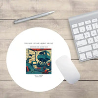 Thumbnail for VINTAGE G4462 - The Simulator's First Sweat - Designed Mouse Pads design on white round