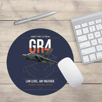 Thumbnail for Panavia Tornado GR4 design on navy blue round mouse pad
