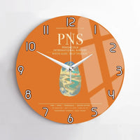 Thumbnail for Pensacola International Airport PNS Wall-Clock No-Frame - Orange