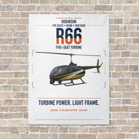 Thumbnail for Robinson R66 vertical canvas print - no frame - white background
