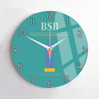 Thumbnail for Brasilia - Presidente Juscelino Kubitschek International Airport BSB Wall-Clock No-Frame - Turquoise