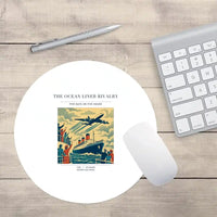Thumbnail for VINTAGE G4307 - The Ocean Liner Rivalry - Designed Mouse Pads design on white round