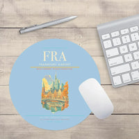 Thumbnail for Frankfurt Airport FRA Mouse-Pad Round - Light Blue