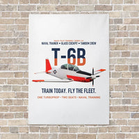 Thumbnail for T-6B Texan II Naval Aviator Training vertical canvas print - no frame - white background