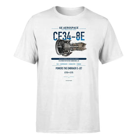 Single-Side Printing — GE Aerospace CF34-8E Engine Double-Side T-Shirt