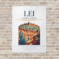 Thumbnail for Almería Airport LEI vertical canvas print - no frame - white background