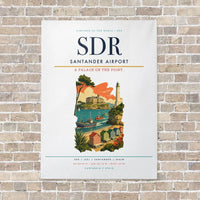 Thumbnail for Santander Airport SDR vertical canvas print - no frame - white background