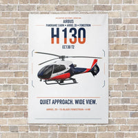 Thumbnail for Airbus H130 vertical canvas print - no frame - white background