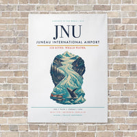 Thumbnail for Juneau International Airport JNU vertical canvas print - no frame - white background