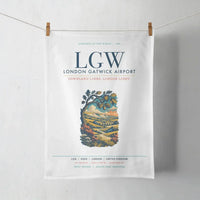 Thumbnail for London Gatwick Airport (LGW) design on white towel