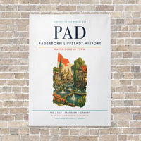 Thumbnail for Paderborn Lippstadt Airport PAD vertical canvas print - no frame - white background