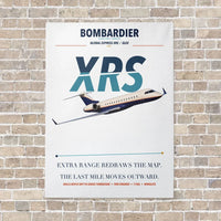 Thumbnail for Bombardier Global Express XRS vertical canvas print - no frame - white background