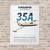 Thumbnail for Bombardier Learjet 35A vertical canvas print - no frame - white background
