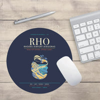 Thumbnail for Rhodes Airport Diagoras RHO - Meltemi Citrus Stone Loom - Navy Blue