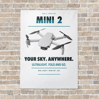 Thumbnail for DJI Mini 2 vertical canvas print - no frame - white background