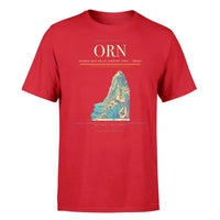 Thumbnail for Ahmed Ben Bella Airport (ORN) T-Shirt single-side front print in Red | ahmed-ben-bella-airport-orn-double-side-t-shirt