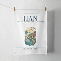 Thumbnail for Noi Bai International Airport Hanoi (HAN) design on white towel