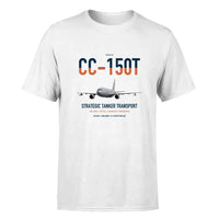 Thumbnail for Airbus CC-150T Polaris design on white double-side t-shirt, single-side print