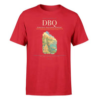 Thumbnail for Dubuque Regional Airport (DBQ) T-Shirt single-side front print in Red | dubuque-regional-airport-dbq-double-side-t-shirt