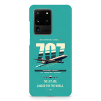 Thumbnail for Boeing 707-320C design on samsung case - turquoise