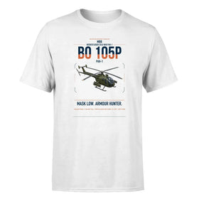 Single-Side Printing — MBB BO 105P PAH-1 Double-Side T-Shirt