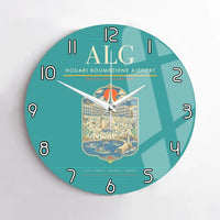 Thumbnail for Houari Boumediene Airport ALG Wall-Clock No-Frame - Turquoise