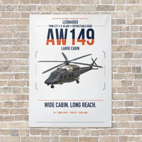 Thumbnail for Leonardo AW149 vertical canvas print - no frame - white background