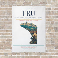 Thumbnail for Manas International Airport FRU — Bishkek vertical canvas print - no frame - white background