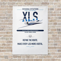 Thumbnail for Cessna Citation XLS vertical canvas print - no frame - white background
