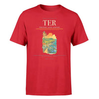 Thumbnail for Terceira Lajes Airport (TER) T-Shirt single-side front print in Red | terceira-lajes-airport-ter-double-side-t-shirt