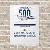 Thumbnail for Cessna Citation 500 - Citation I vertical canvas print - no frame - white background