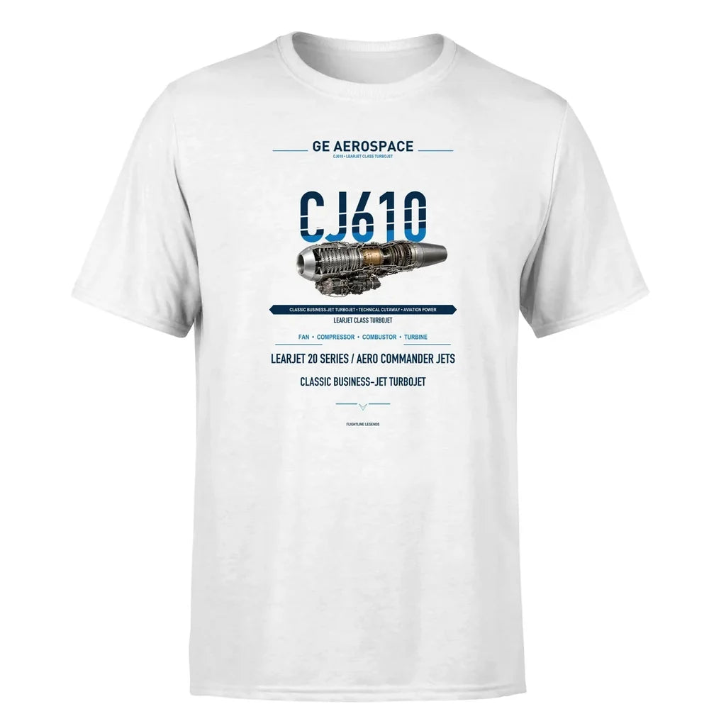 CJ610 design on white single side