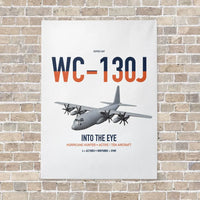 Thumbnail for WC-130J Hurricane Hunter vertical canvas print - no frame - white background