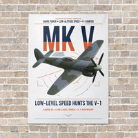 Thumbnail for Hawker Tempest Mk V vertical canvas print - no frame - white background