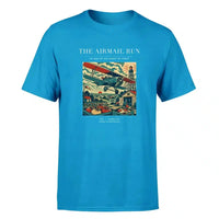 Thumbnail for VINTAGE G4015 - The Airmail Run - Premium T-Shirt design on turquoise premium t shirt