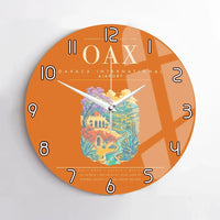 Thumbnail for Oaxaca International Airport OAX Wall-Clock No-Frame - Orange