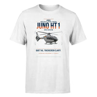 Thumbnail for Airbus H135 Juno HT1 design on white t-shirt, single-side print