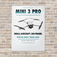 Thumbnail for DJI Mini 3 Pro vertical canvas print - no frame - white background