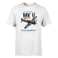 Thumbnail for Hawker Tempest Mk V design on white t-shirt, single-side print