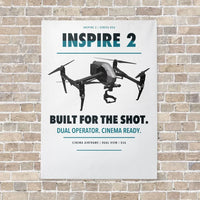 Thumbnail for DJI Inspire 2 vertical canvas print - no frame - white background