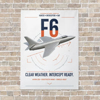 Thumbnail for Hawker Hunter F6 vertical canvas print - no frame - white background