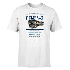 Single-Side Printing — CFM CFM56-3 Engine Double-Side T-Shirt