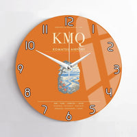Thumbnail for Komatsu Airport KMQ Wall-Clock No-Frame - Orange