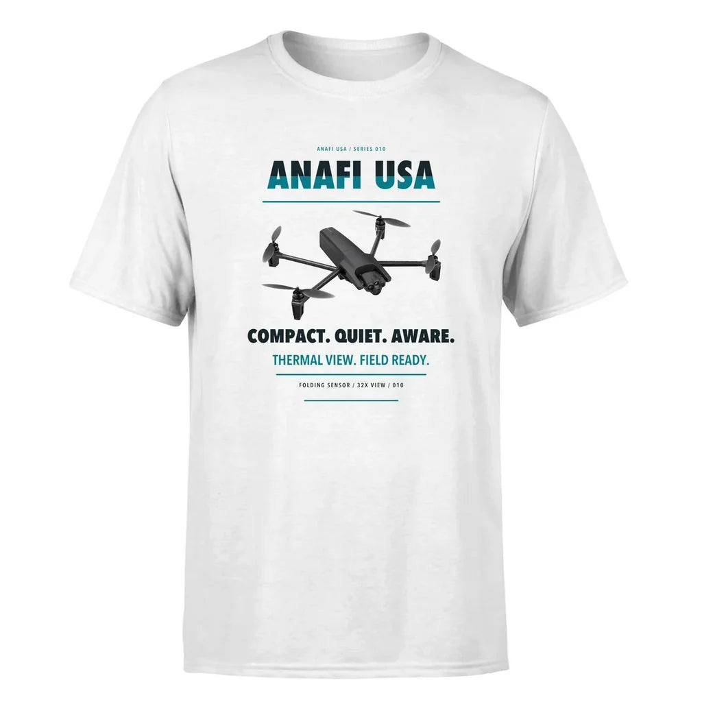 Parrot ANAFI USA design on white single side