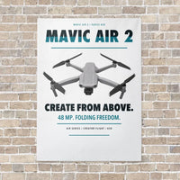 Thumbnail for DJI Mavic Air 2 vertical canvas print - no frame - white background