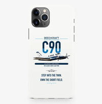 Thumbnail for Beechcraft King Air C90 design on white magsafe iphone case, for iPhone Pro Max